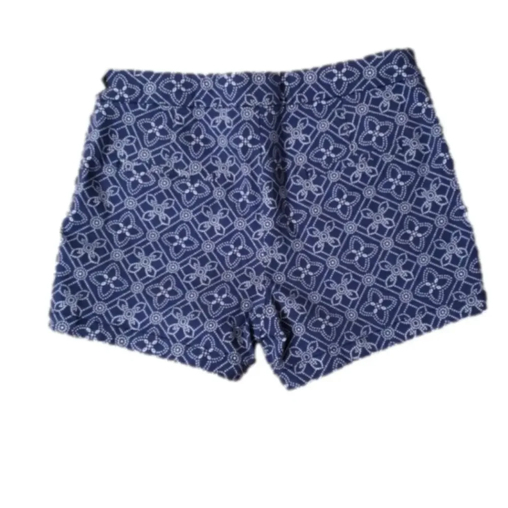 Cherokee Blue/White Print Shorts NWT